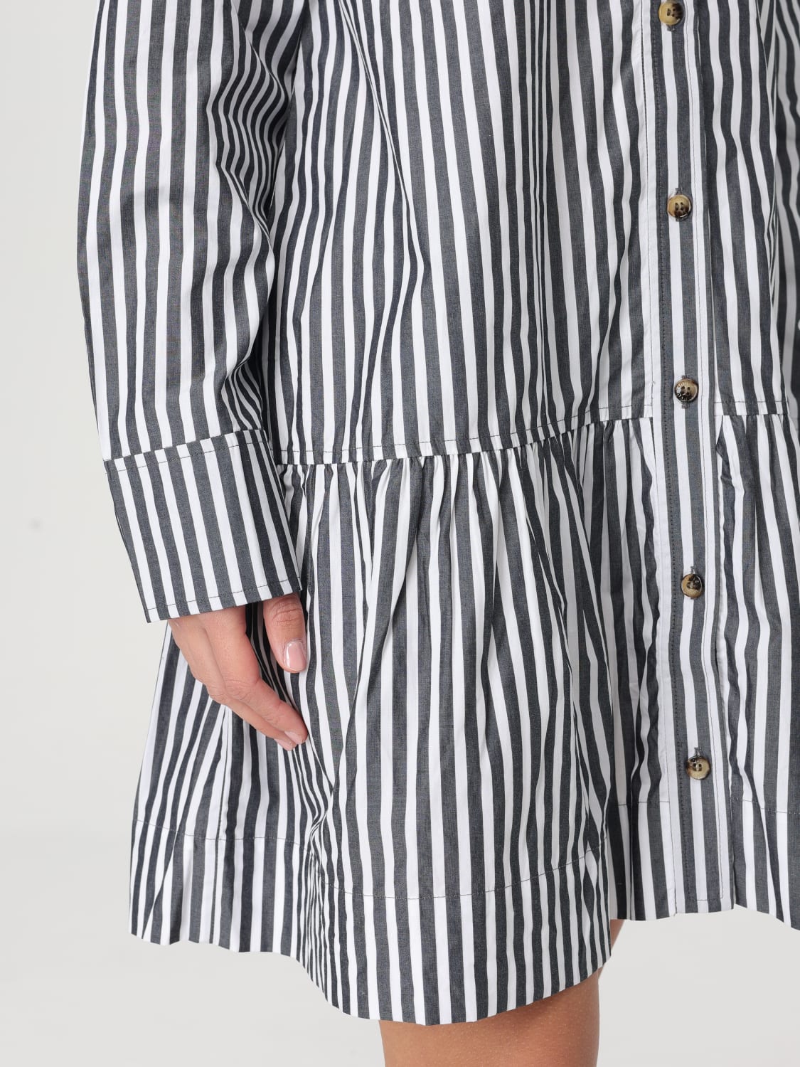 ワンピース GANNI Woman Dress Black W0098 099 GANNI: Dress woman - Black | Ganni dress W0098 online at