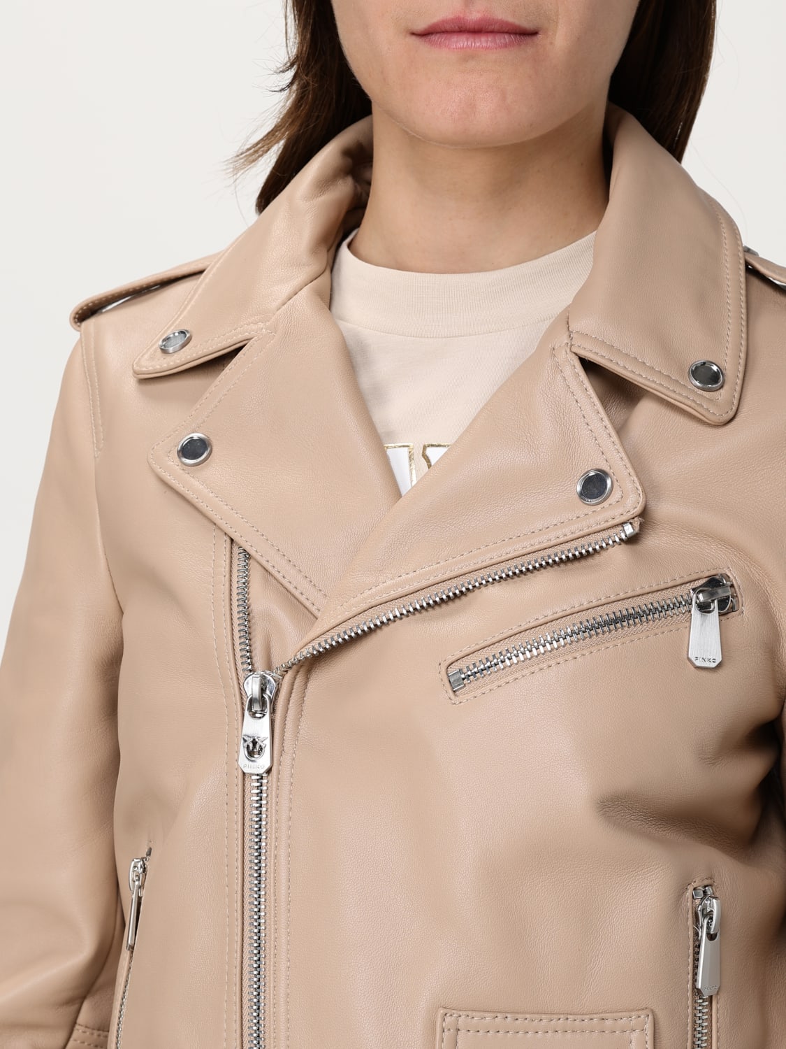ジャケット PINKO Women Jackets 104890 A2EJD18 Beige PINKO: women's jacket - Beige | Pinko jacket 103897A21L