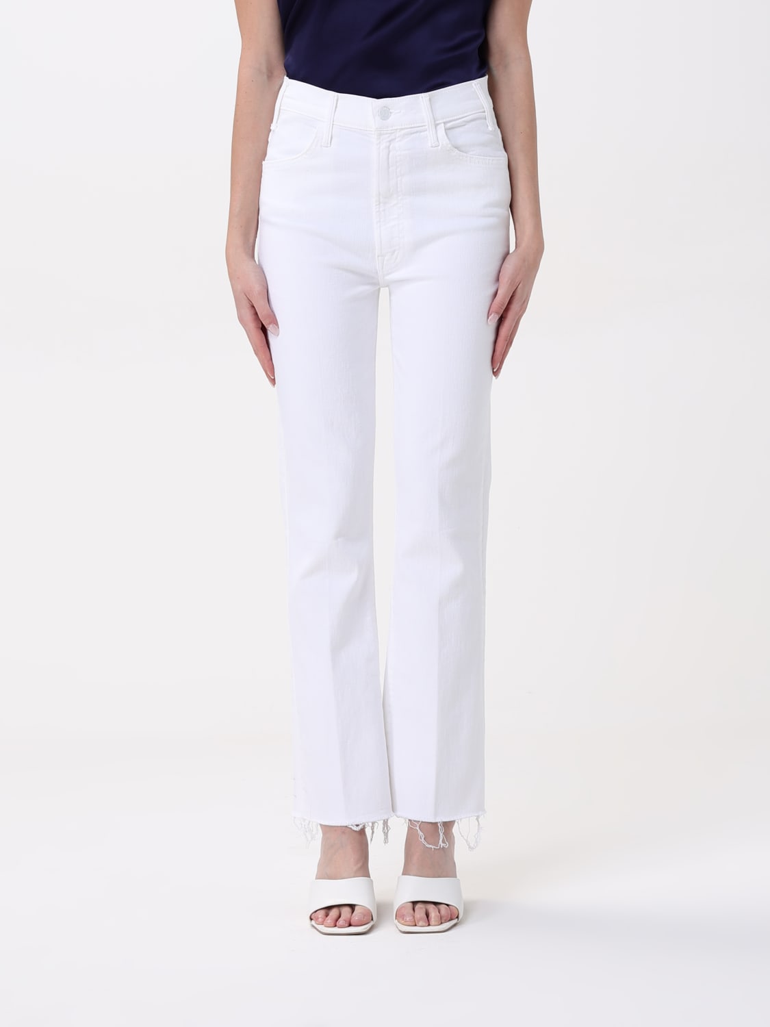 デニム・ジーパン MOTHER Woman Jeans White 1117753 FOT MOTHER: Jeans woman - White | Mother jeans 1117753 online at