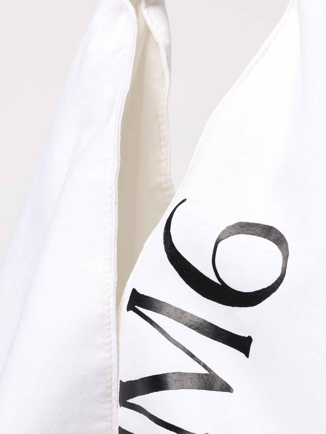 MM6 MAISON MARGIELA BORSA A MANO: Borsa Japanese MM6 Maison Margiela in cotone con stampa logo , Bianco - Img 4
