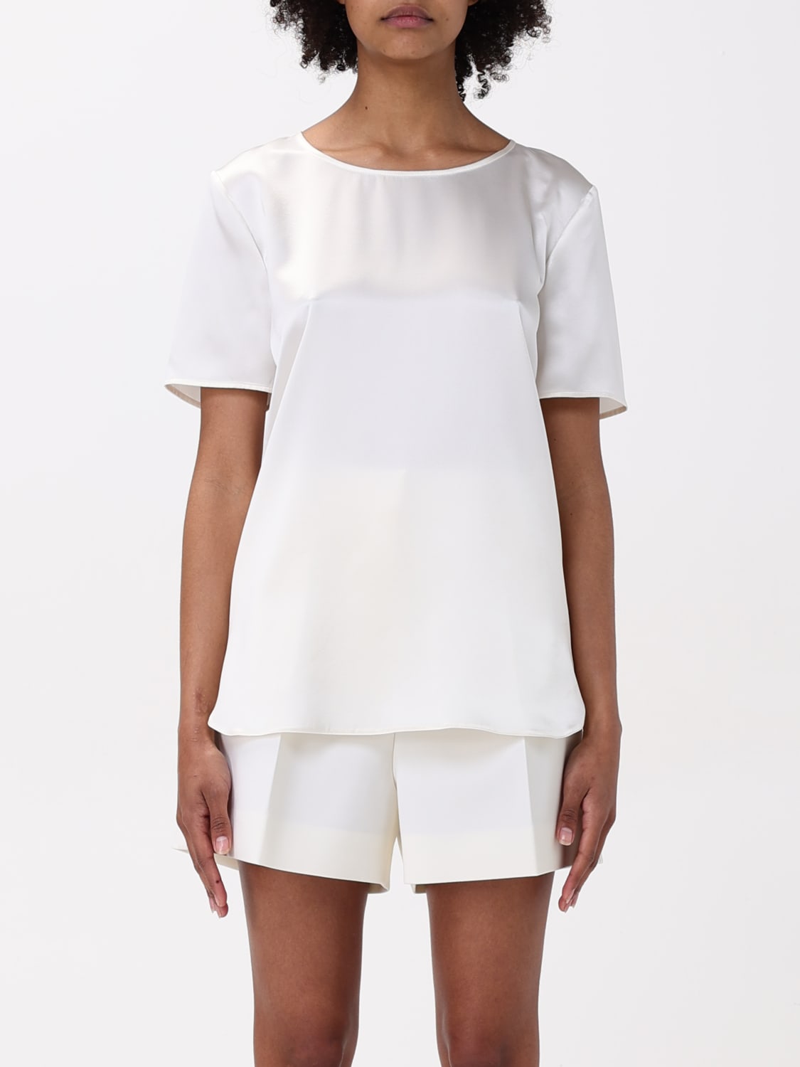 MAX MARA TOP E BLUSE: Blusa Max Mara in seta , Bianco - Img 1
