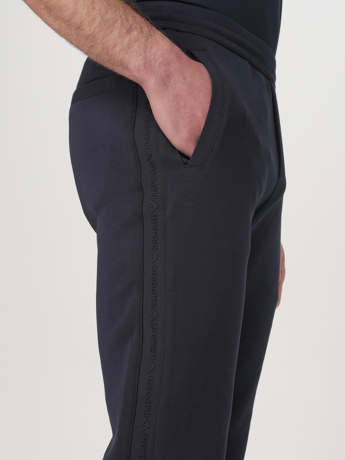 EMPORIO ARMANI PANTS: Pants men Emporio Armani, Blue - Img 4