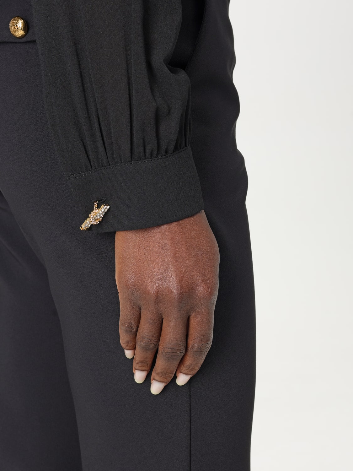 ELISABETTA FRANCHI SHIRT: Shirt woman Elisabetta Franchi, Black - Img 4