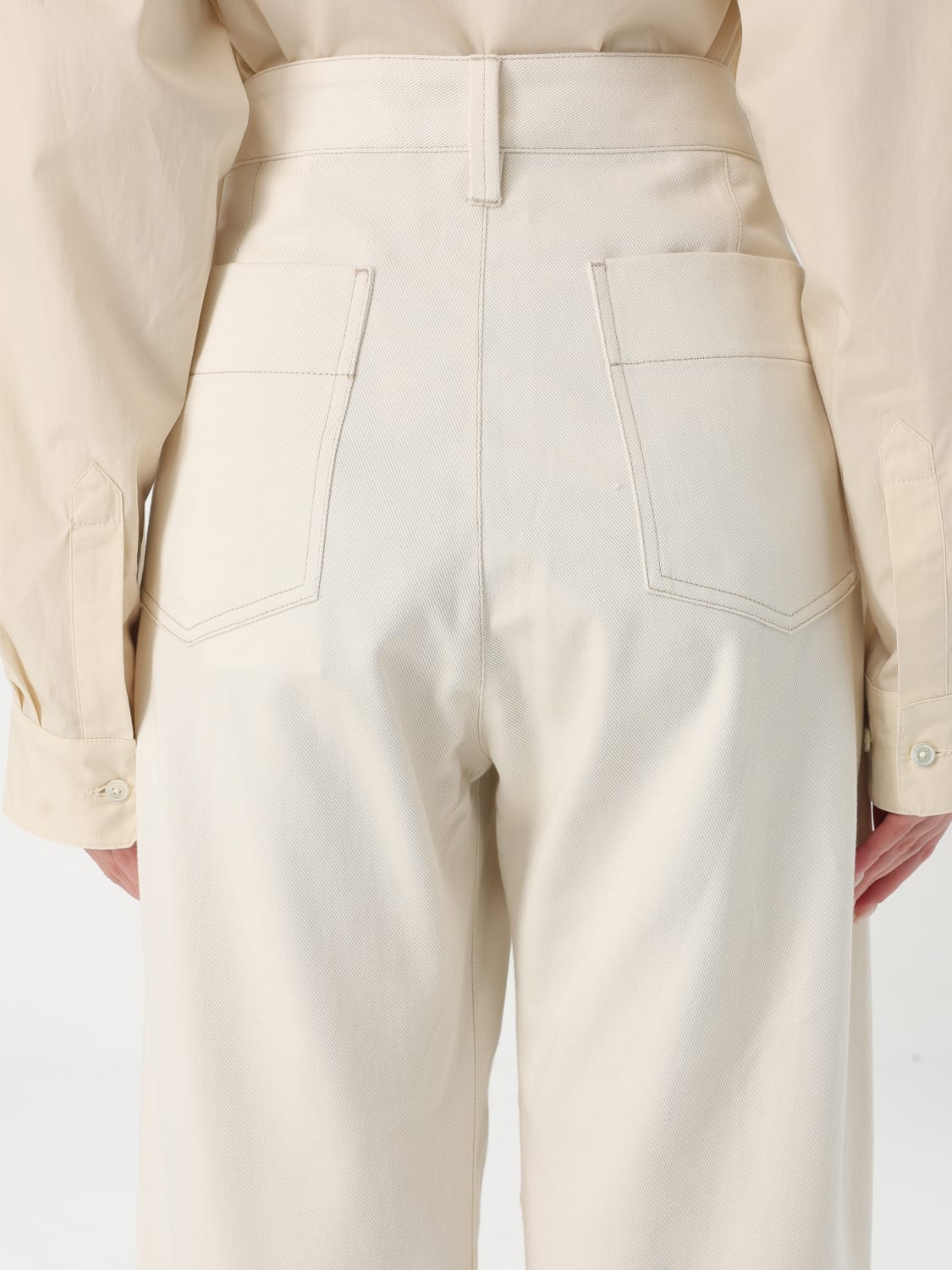 パンツ LEMAIRE Woman Pants White PA1181LF1365 WH014 LEMAIRE: Pants woman - White | Lemaire pants PA1181LF1365