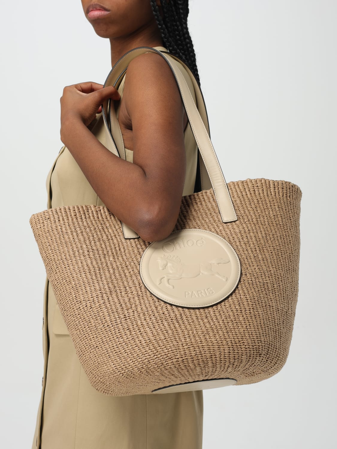 ハンドバッグ CHLOE Woman Handbag White CHC25SS592O82 22J Chloé Shoulder Bag Woman Chloé – Modecraze Inc.
