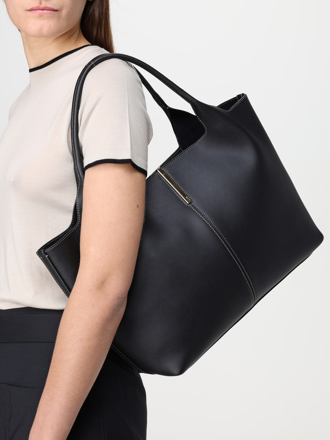 TOD'S BORSA TOTE: Borsa Tod's in pelle , Nero - Img 2