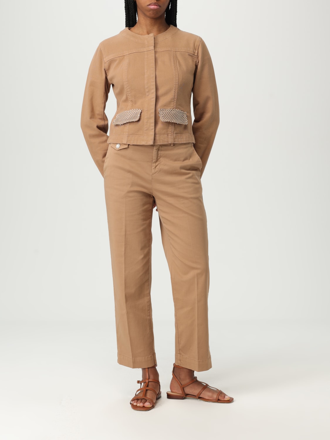 ジャケット LIU JO Woman Jacket Sand UA5136D4448 71320 LIU JO: Jacket woman - Sand | Liu Jo jacket UA5136D4448