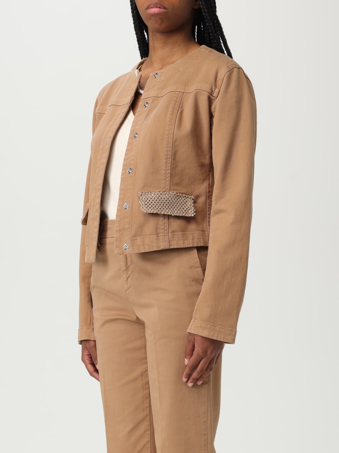 ジャケット LIU JO Woman Jacket Sand UA5136D4448 71320 LIU JO: Jacket woman - Sand | Liu Jo jacket UA5136D4448