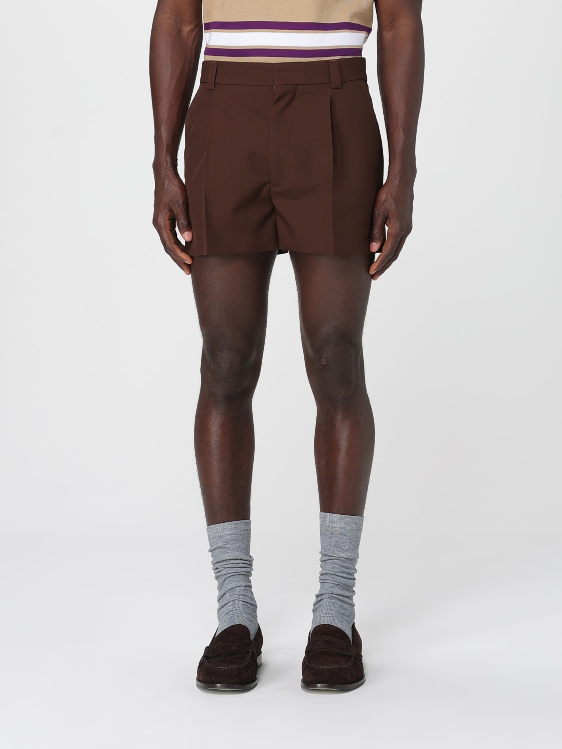 GUCCI SHORTS: Short men Gucci, Brown - Img 1