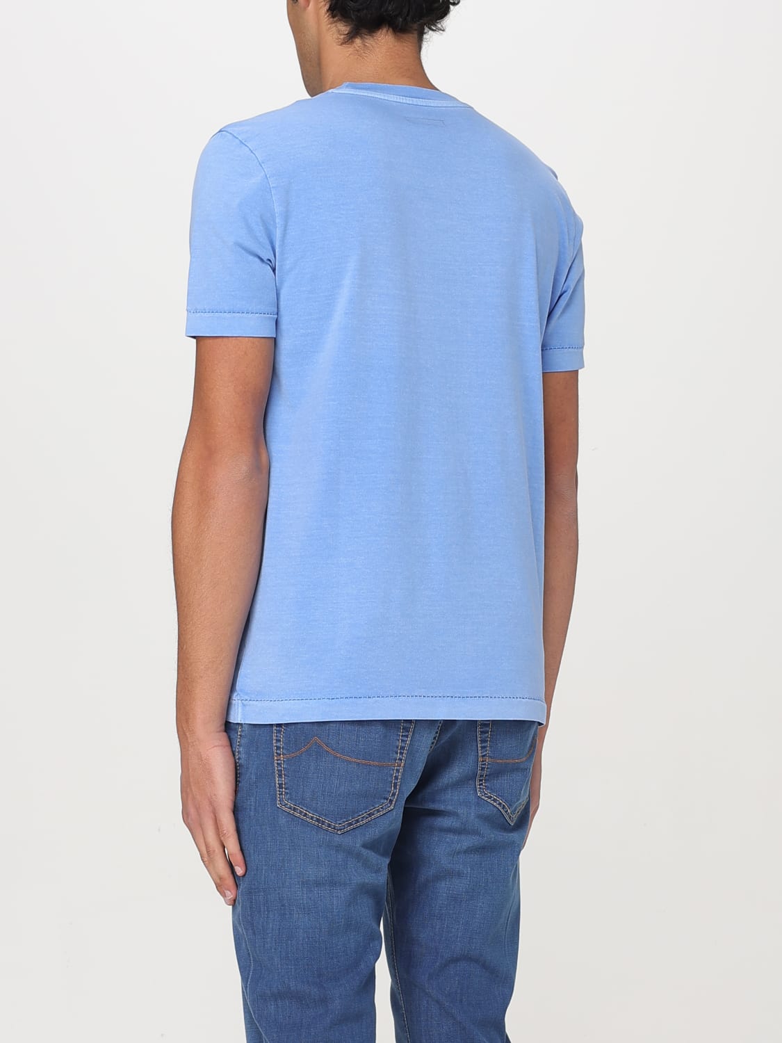 FAY T-SHIRT: Polo shirt men Fay, Sky Blue - Img 2