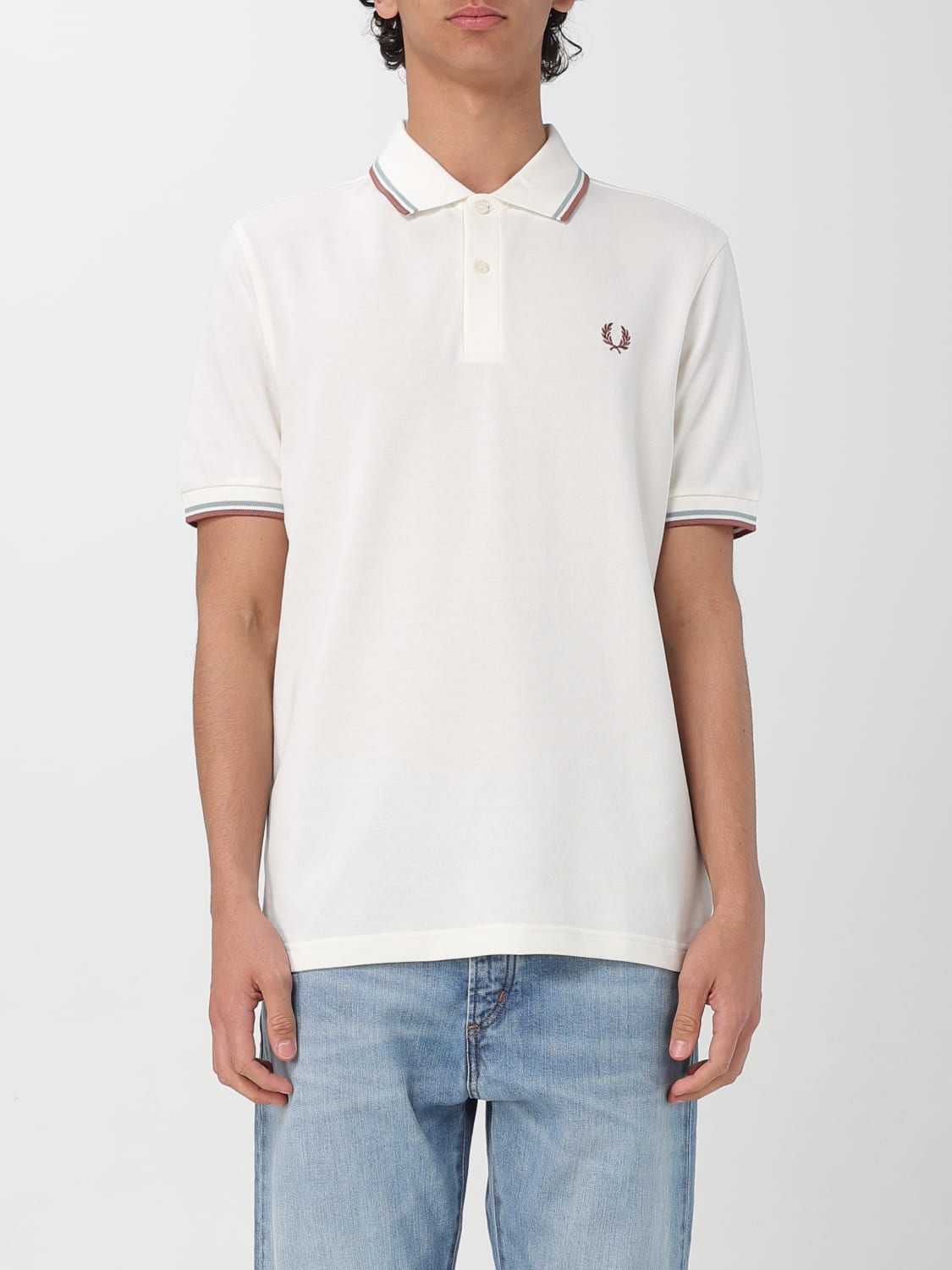 FRED PERRY POLO SHIRT: T-shirt men Fred Perry, Yellow Cream - Img 1