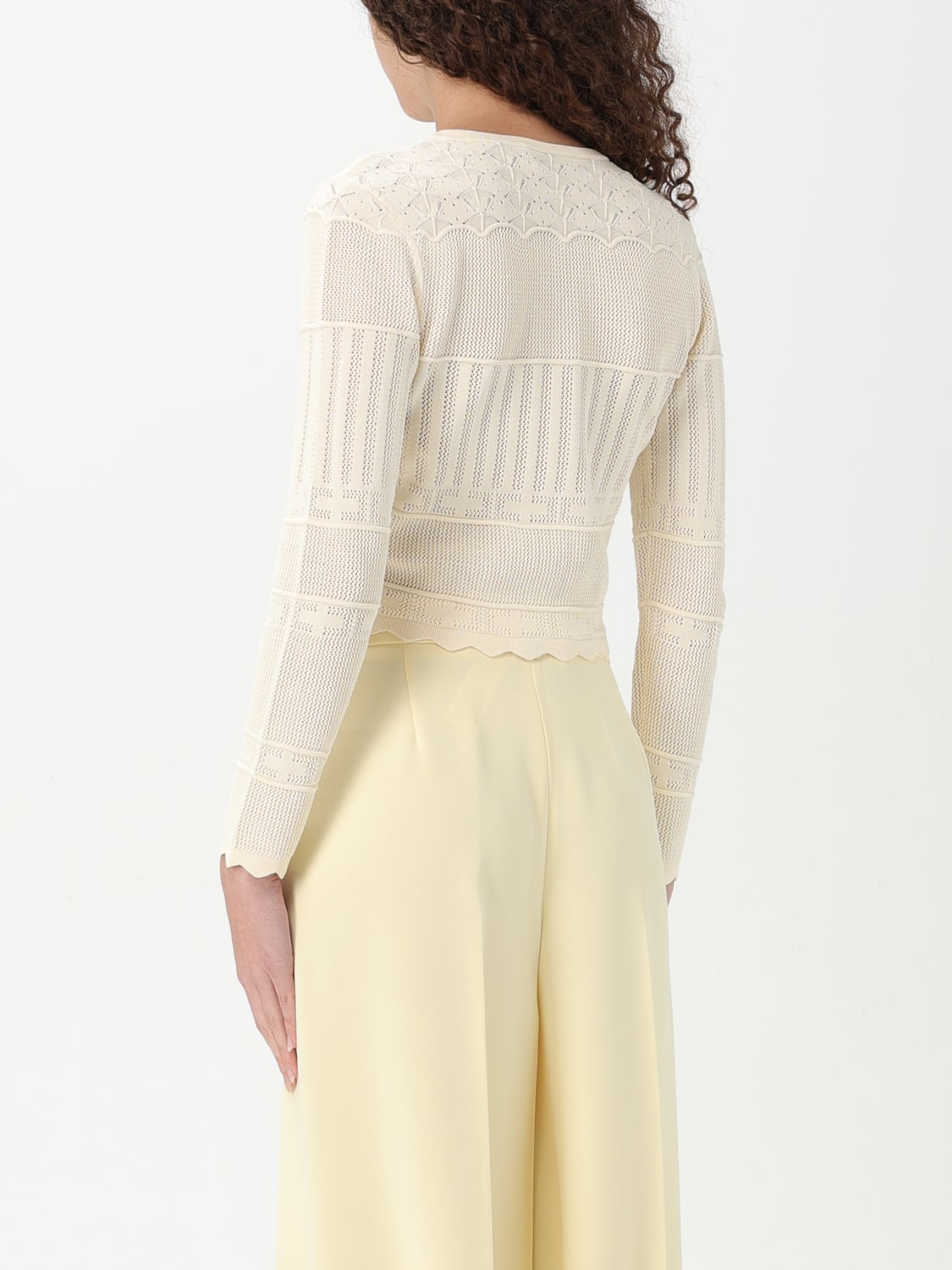 ELISABETTA FRANCHI CARDIGAN: Pull femme Elisabetta Franchi, Beurre - Img 2