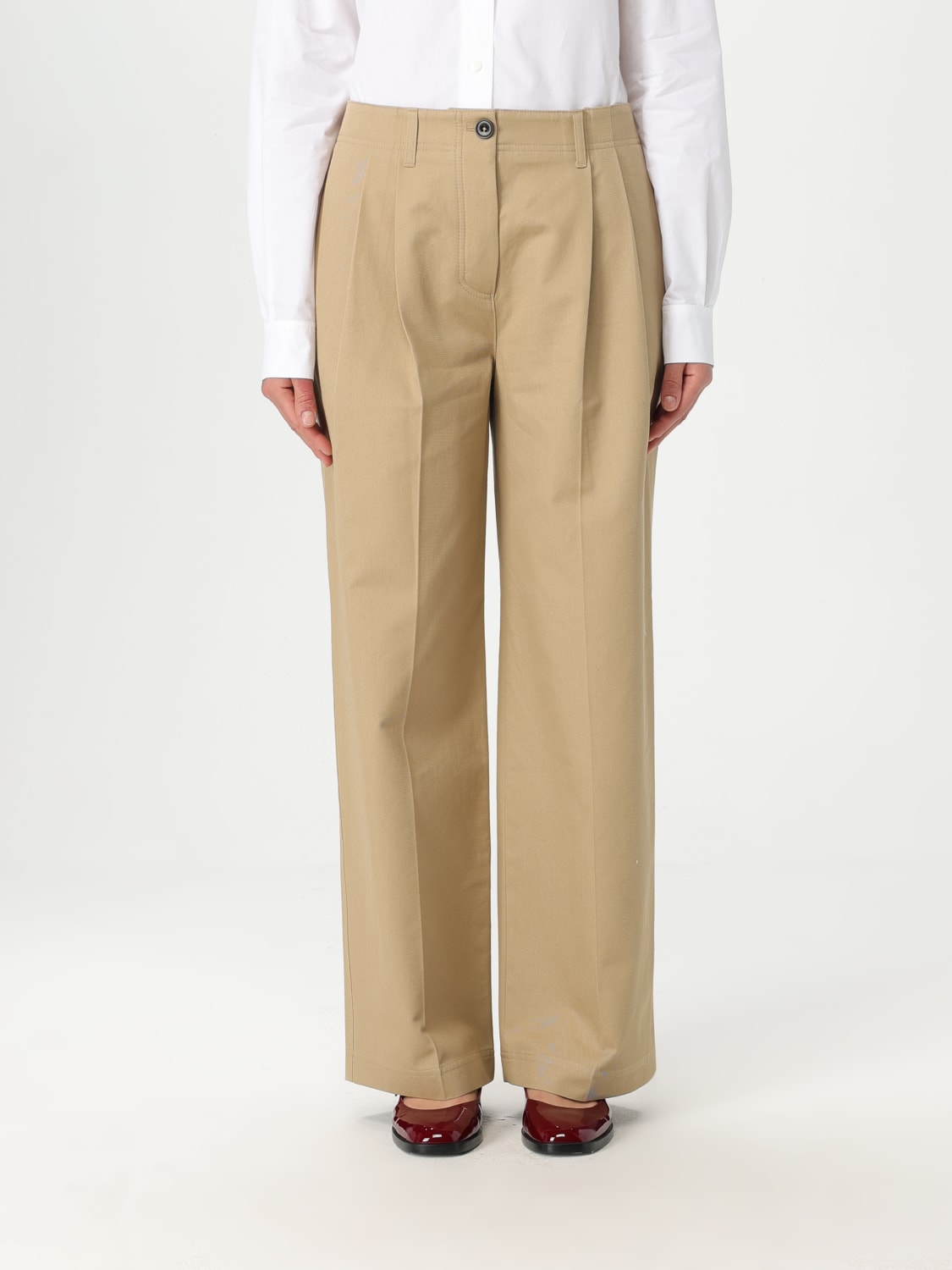 パンツ TOTEME Woman Pants Beige 242WRB1641FB0103 272 TOTEME: Pants woman - Beige | Toteme pants 242WRB1641FB0103