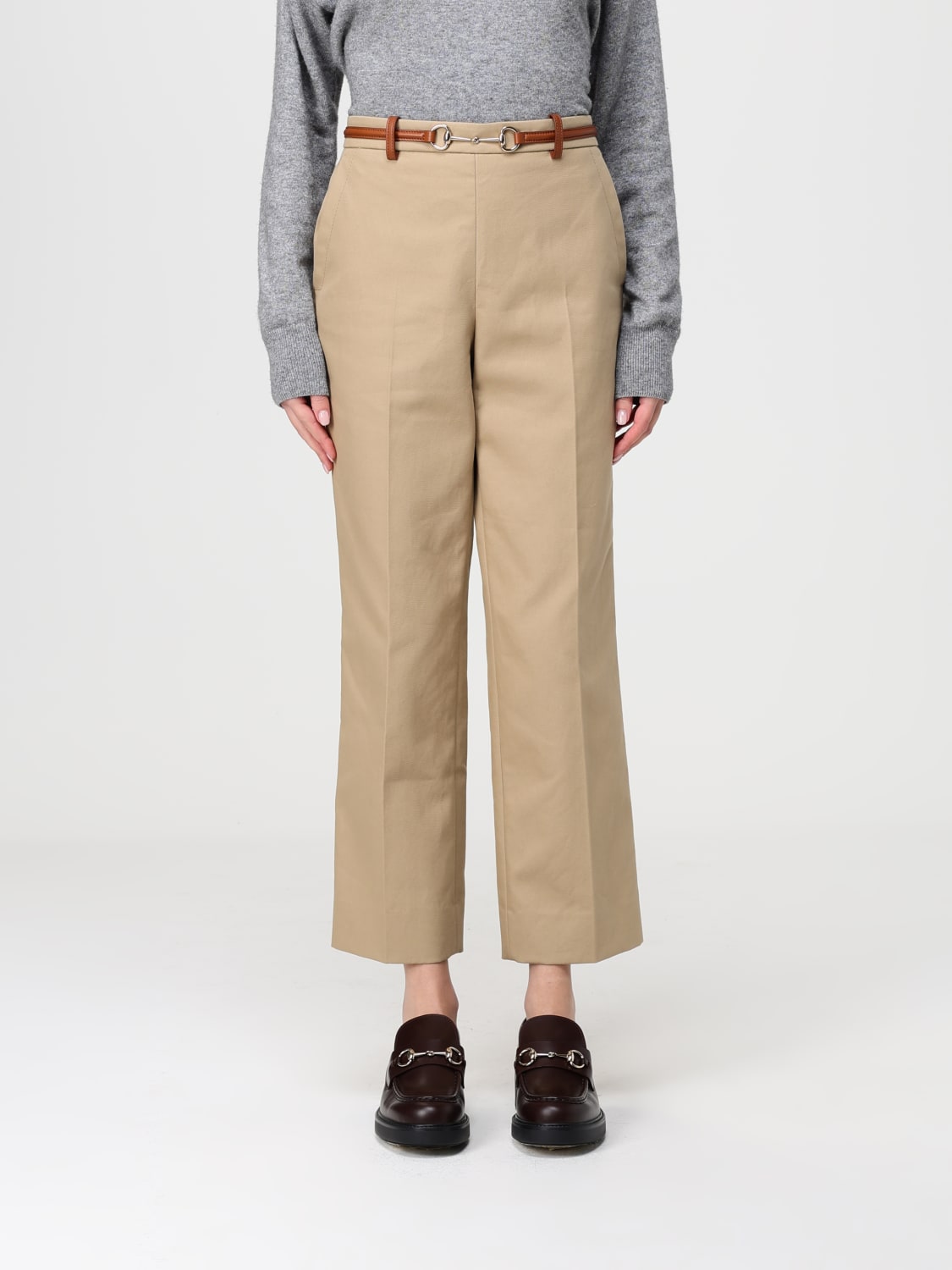 GUCCI PANTS: Pants Gucci, Beige - Img 1