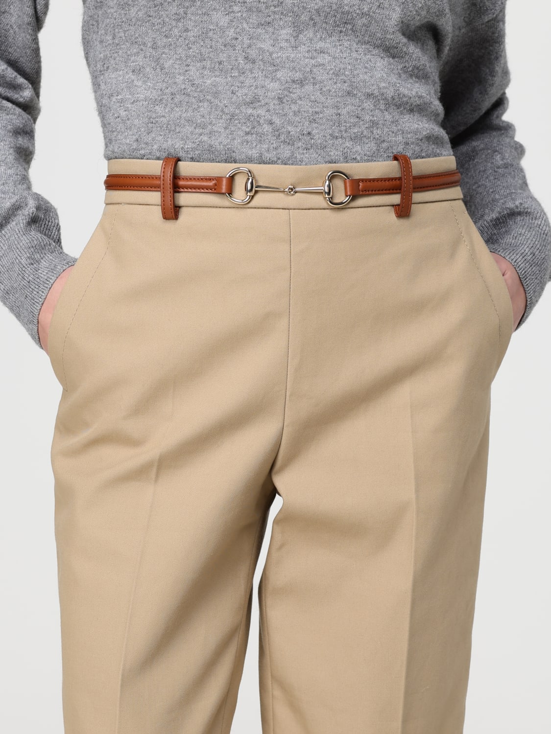 GUCCI PANTS: Pants Gucci, Beige - Img 4