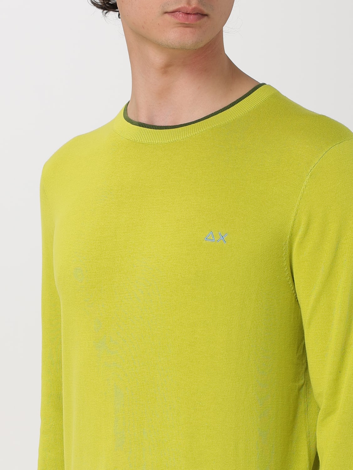 SUN68 MAGLIA: Maglia SUN68 in cotone , Oliva - Img 3