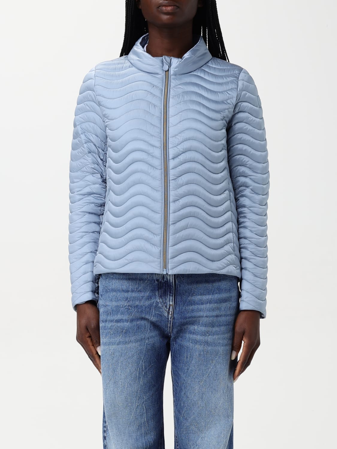 SAVE THE DUCK GIACCA: Piumino Save The Duck in nylon trapuntato, Azzurro - Img 1