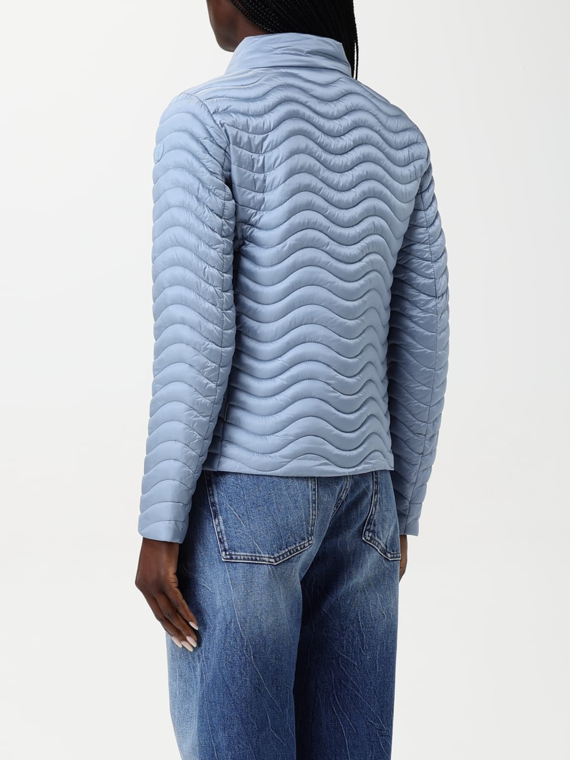 SAVE THE DUCK GIACCA: Piumino Save The Duck in nylon trapuntato, Azzurro - Img 2