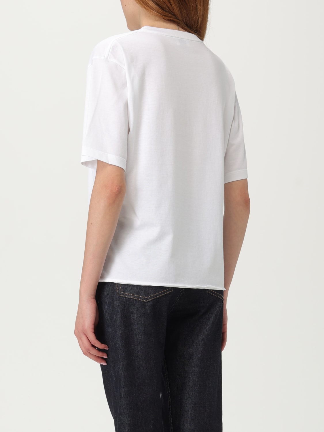 SAINT LAURENT T-SHIRT: T-shirt femme Saint Laurent, Blanc - Img 3
