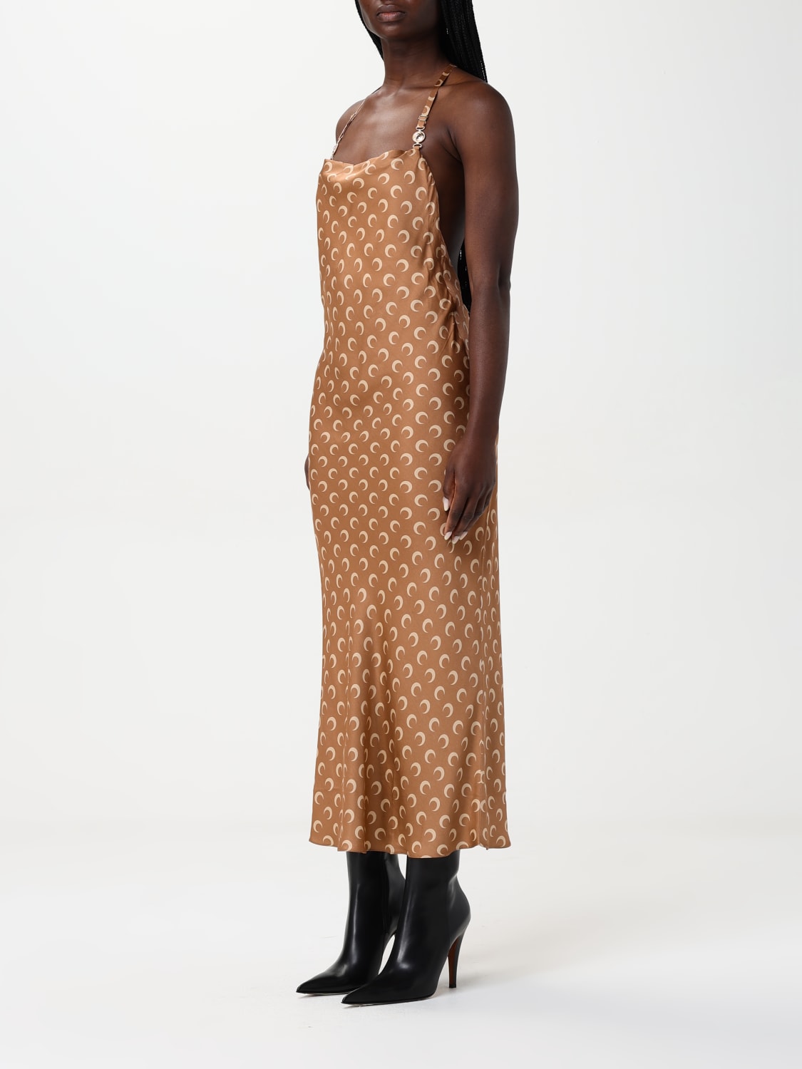 MARINE SERRE VESTIDO: Vestido mujer Marine Serre, Marrón - Img 3