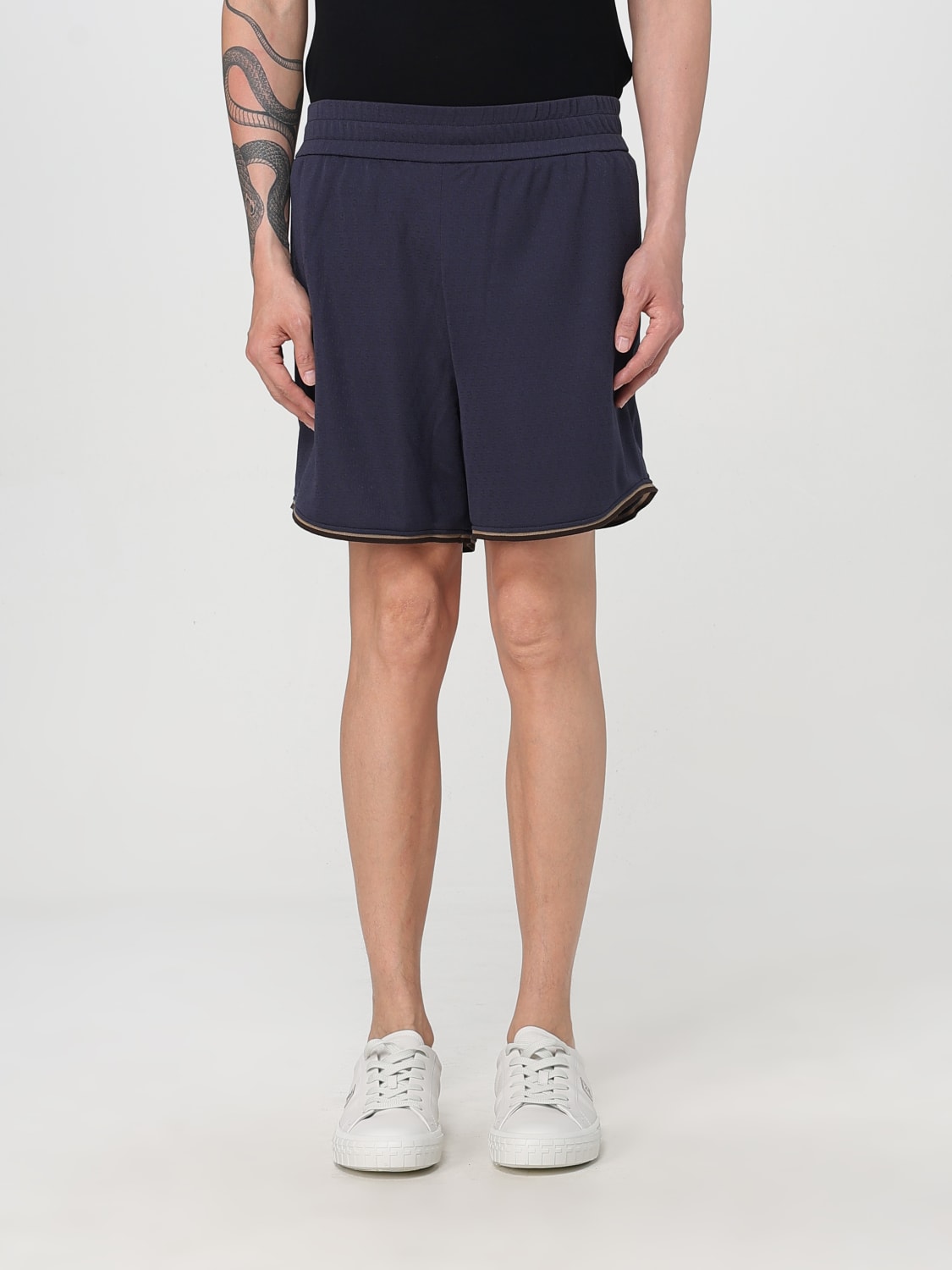 FENDI SHORTS: Hose herren Fendi, Ocean - Img 1