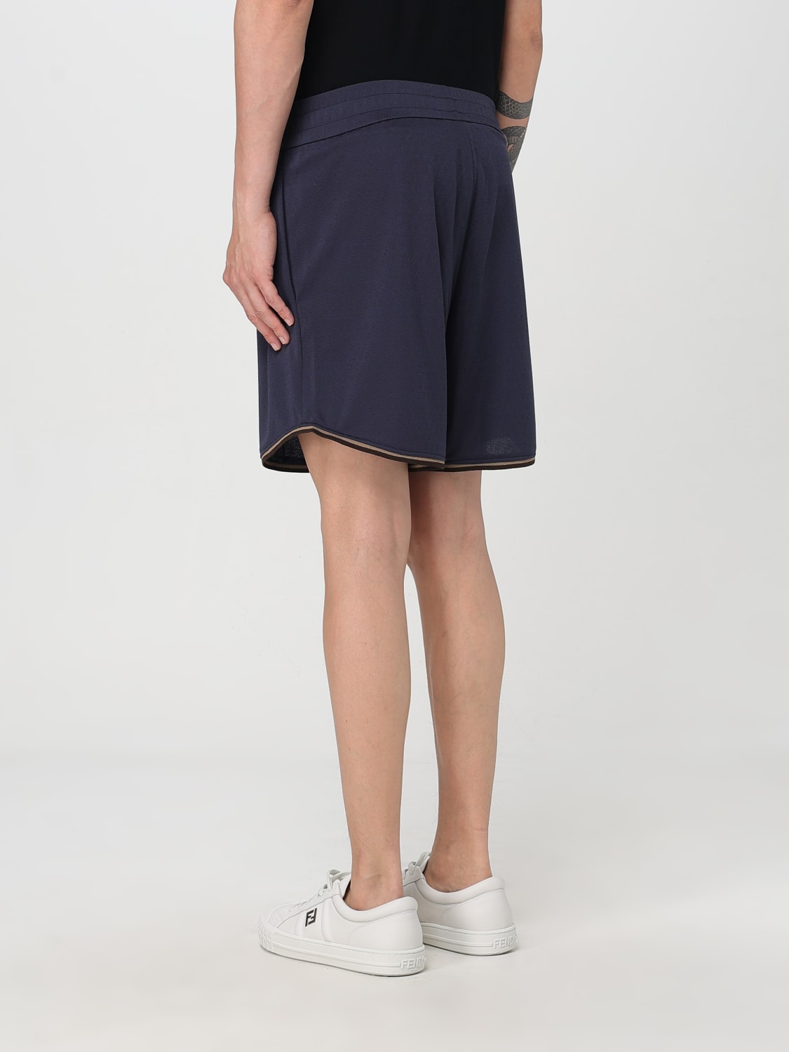 FENDI SHORTS: Hose herren Fendi, Ocean - Img 3