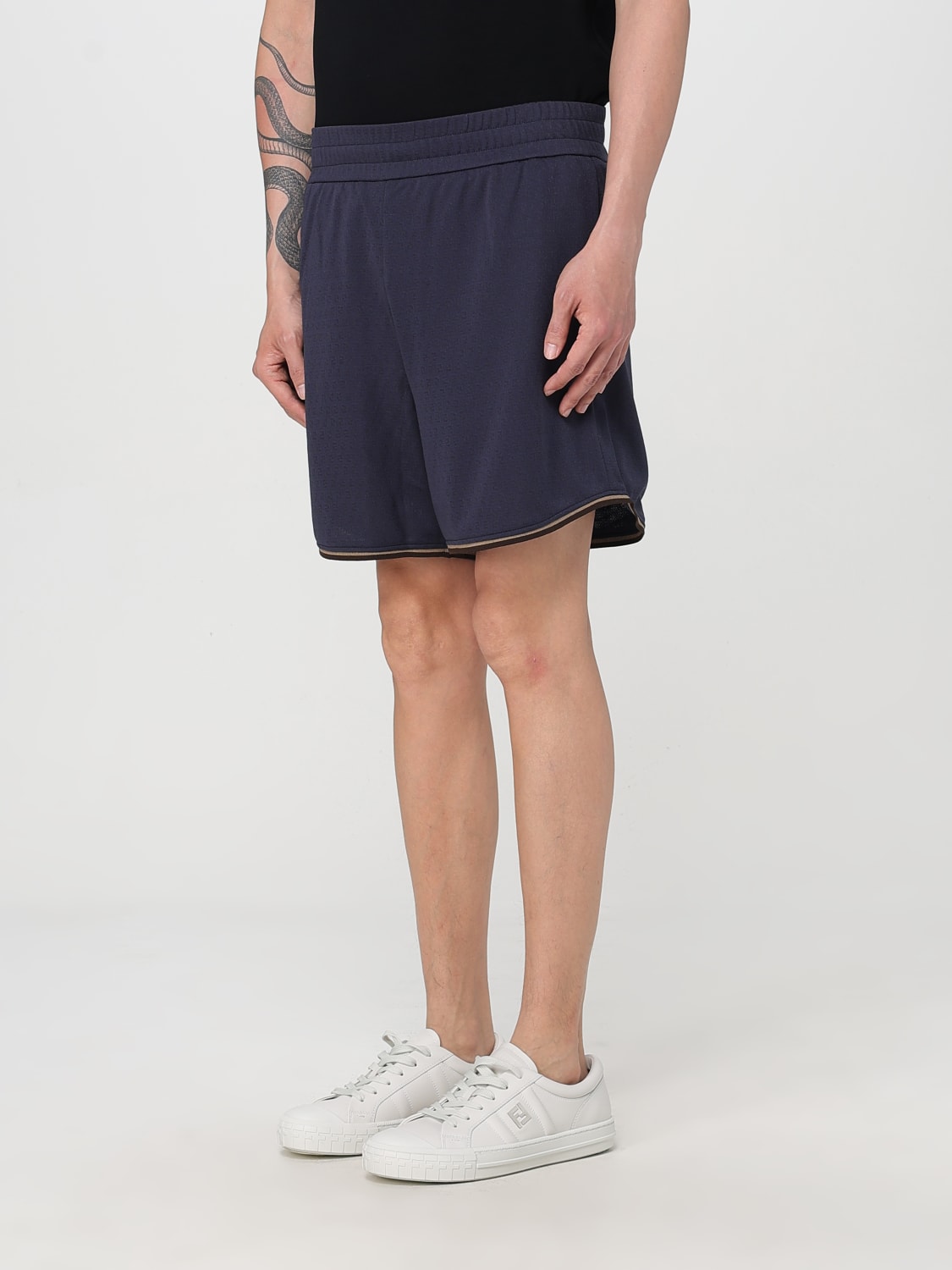 FENDI SHORTS: Hose herren Fendi, Ocean - Img 4