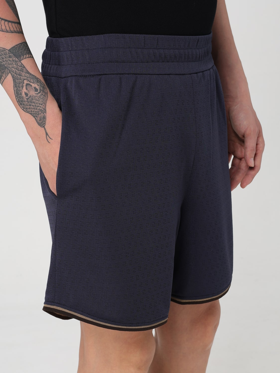FENDI SHORTS: Hose herren Fendi, Ocean - Img 5