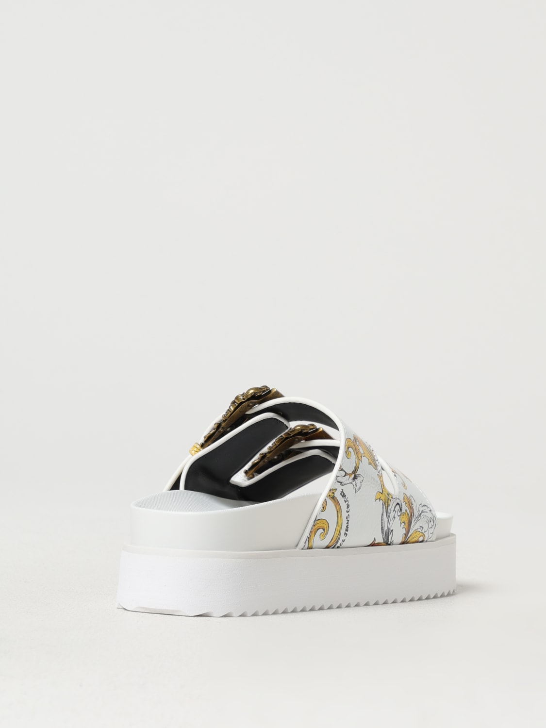 シューズ・サンダルその他 VERSACE JEANS COUTURE Woman Flat sandals White 77VA3SQ171352 VERSACE JEANS COUTURE: Flat sandals woman - White | Versace