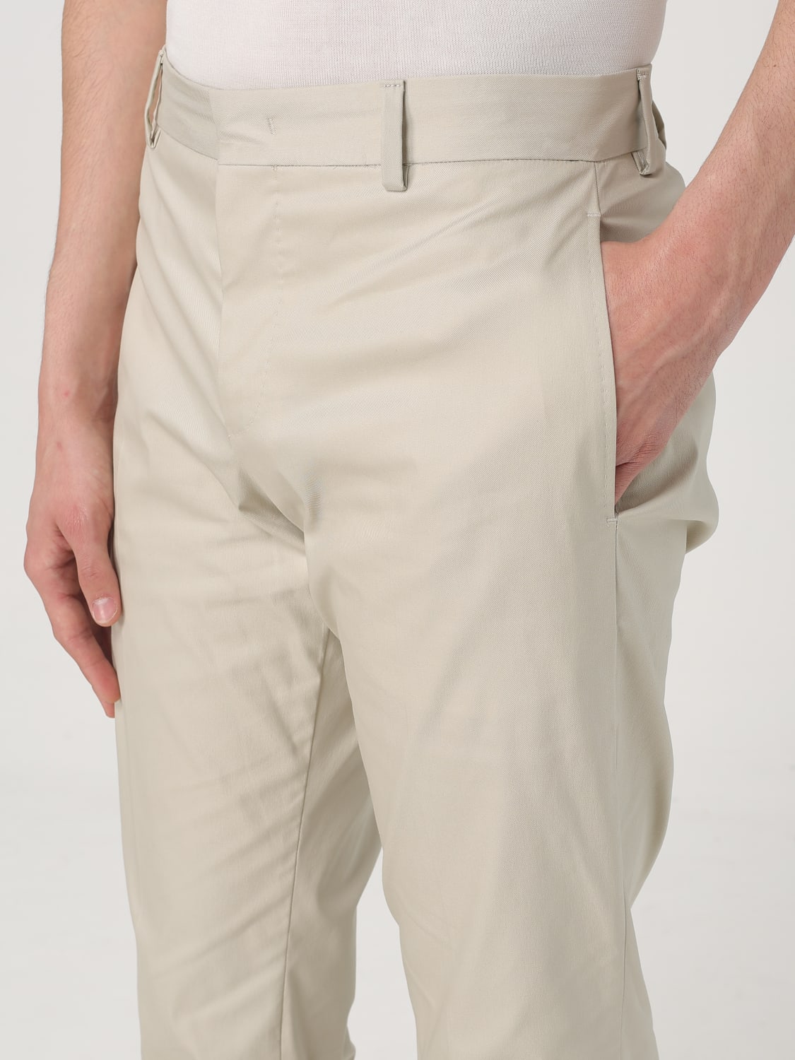 PT TORINO PANTALONE: Pantalone PT Torino in cotone stretch , Sabbia - Img 3