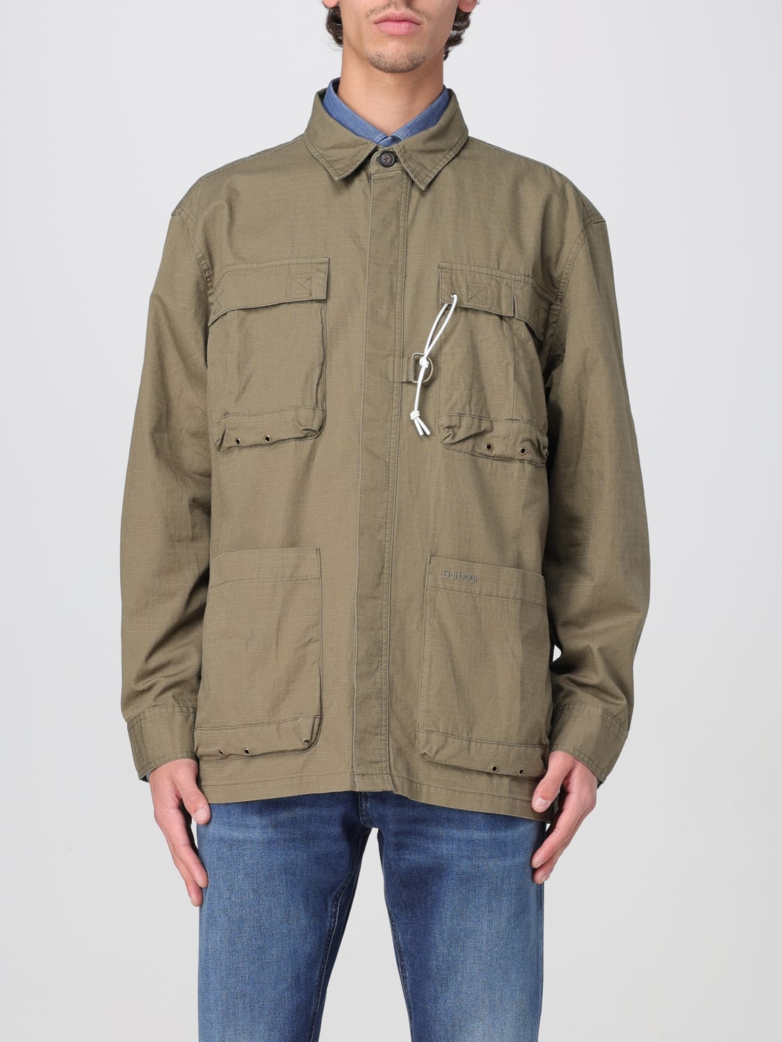 BARBOUR JACKET: Jacket men Barbour, Olive - Img 1