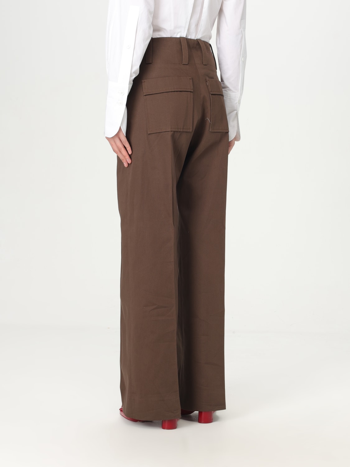 パンツ PATOU Woman Pants Brown TR0450074 808B PATOU: Pants woman - Brown | Patou pants TR0450074 online at
