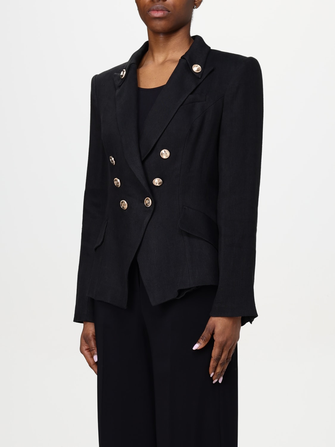 アウターその他 ELISABETTA FRANCHI Woman Blazer Black GI121 110 ELISABETTA FRANCHI: Blazer woman - Black | Elisabetta