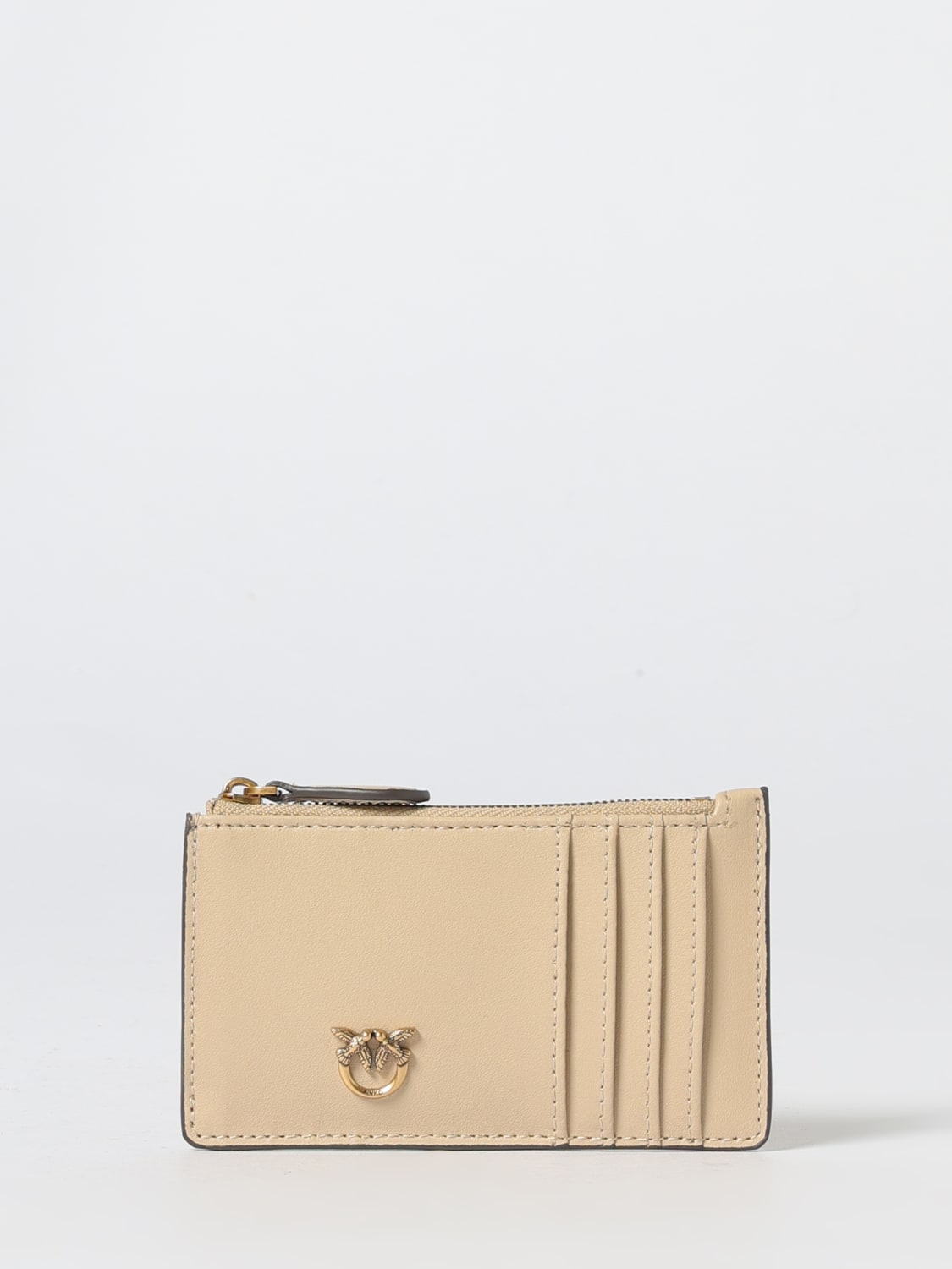 PINKO WALLET: Wallet woman Pinko, Beige - Img 1