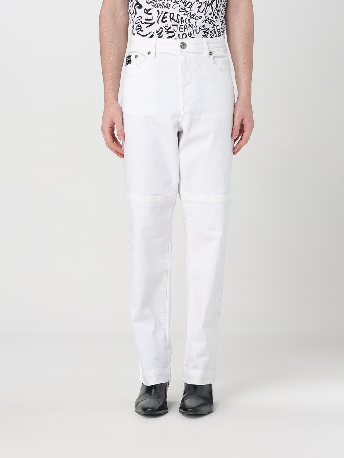 VERSACE JEANS COUTURE JEANS: Pants men Versace Jeans Couture, White - Img 1