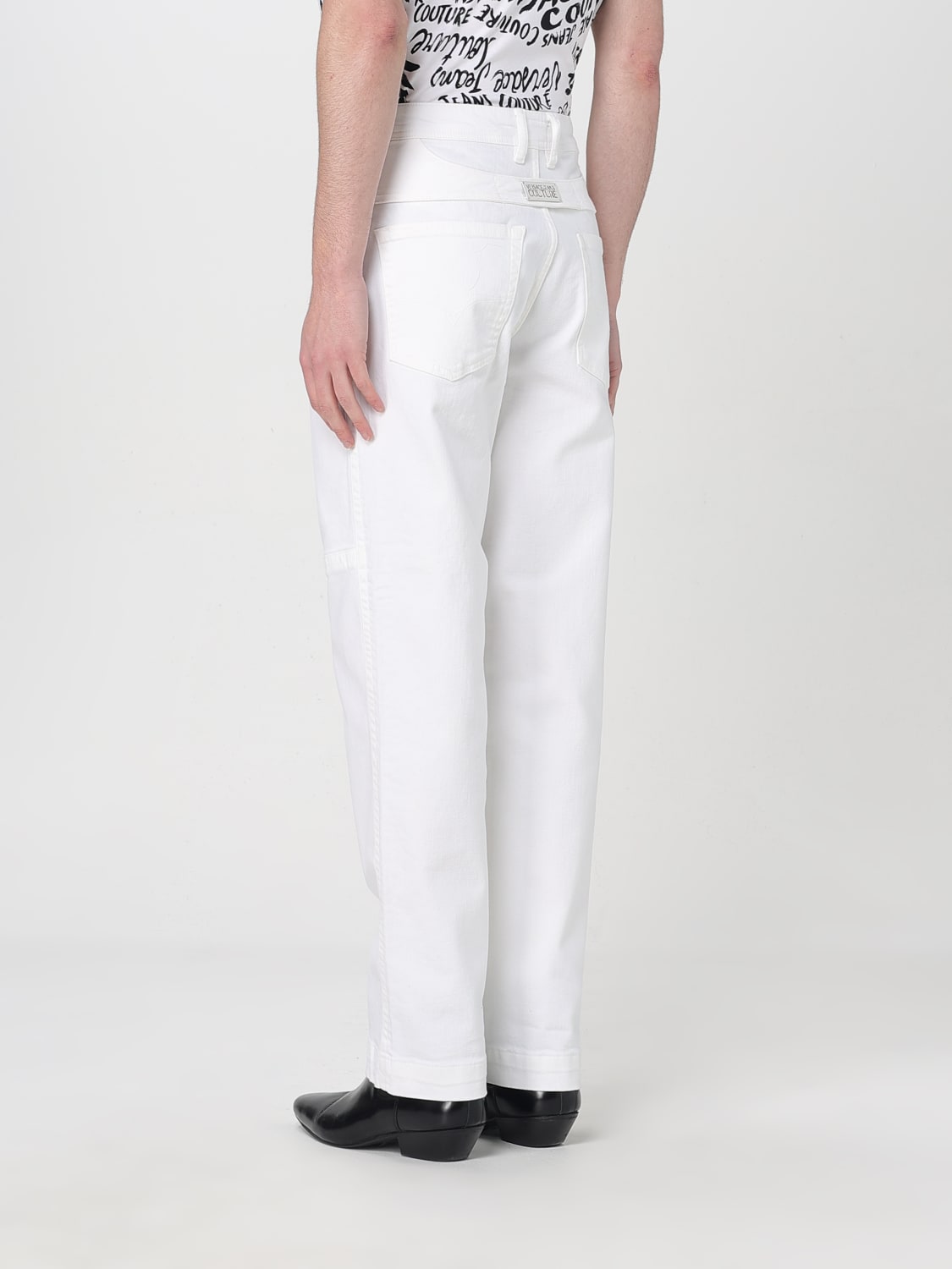 VERSACE JEANS COUTURE JEANS: Pants men Versace Jeans Couture, White - Img 2