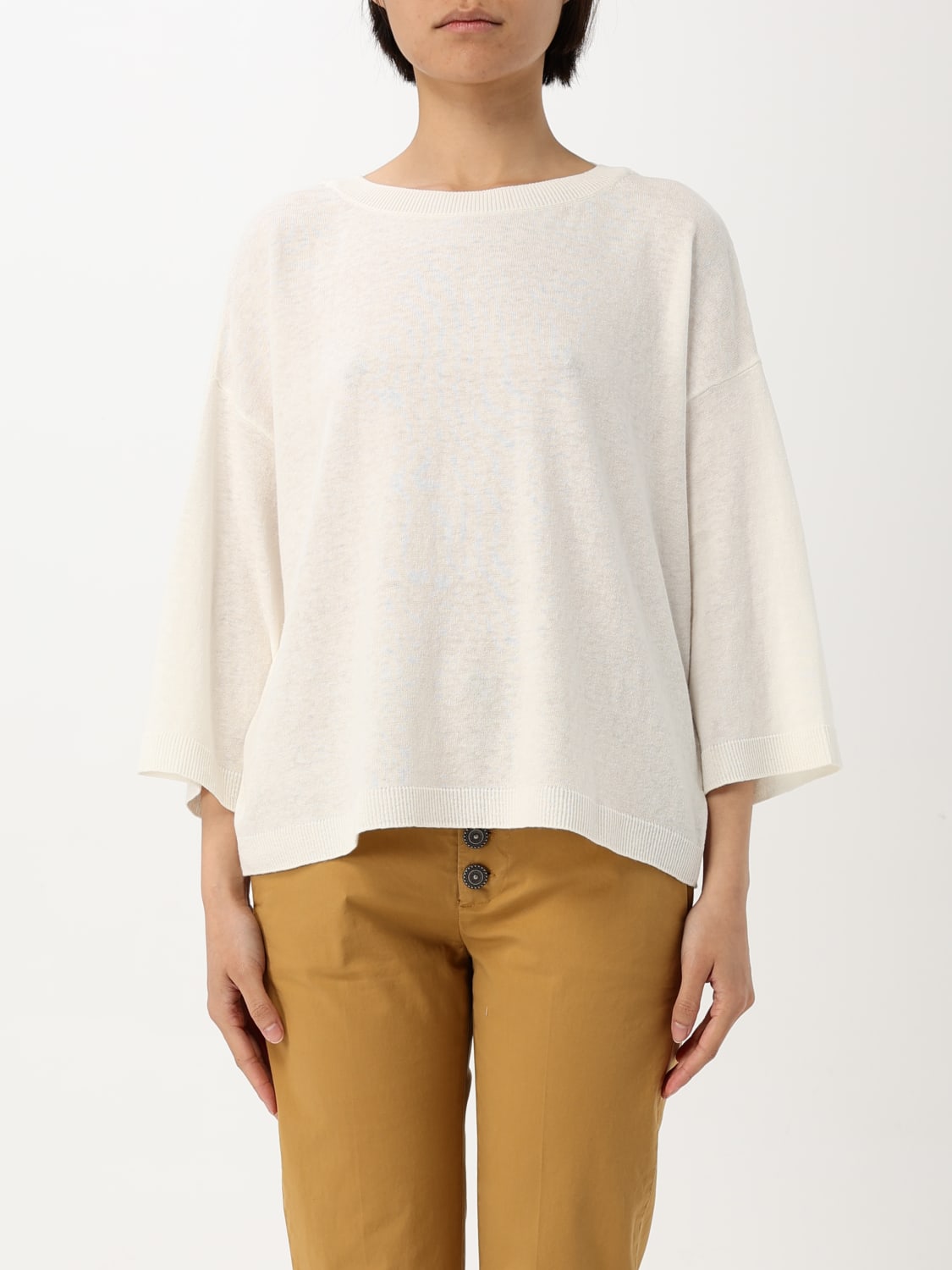 BARBOUR SWEATER: Sweater woman Barbour, White - Img 1