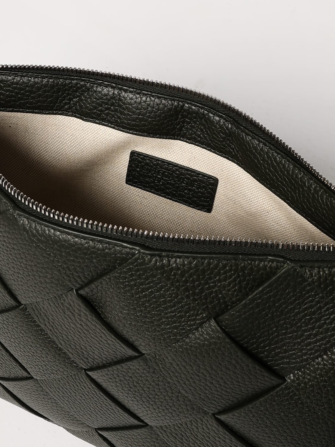 BOTTEGA VENETA PORTADOCUMENTI: Portadocumenti in pelle di vitello intrecciata Bottega Veneta, Verde - Img 5