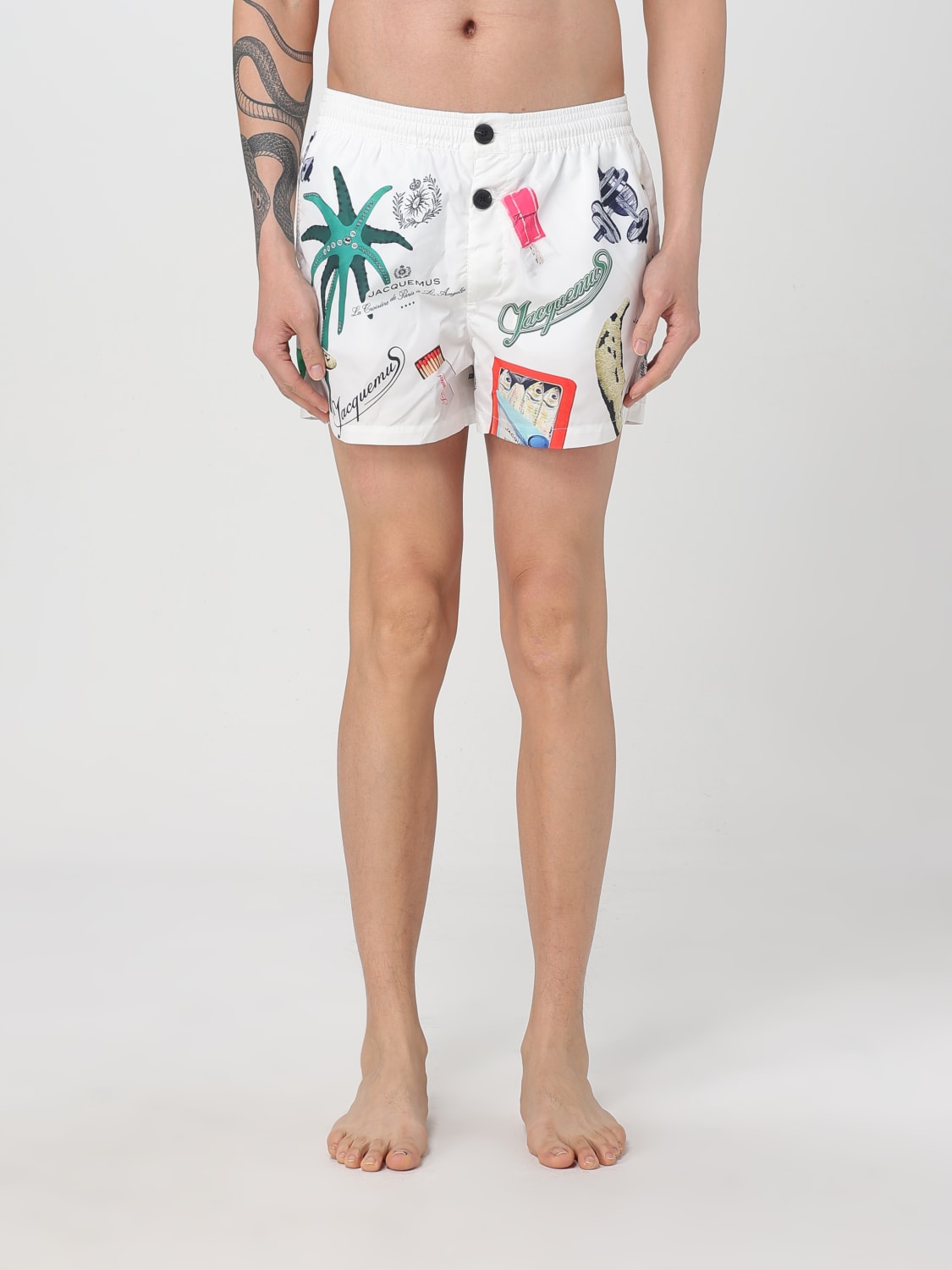 JACQUEMUS SWIMSUIT: Swimsuit men Jacquemus, Beige - Img 1