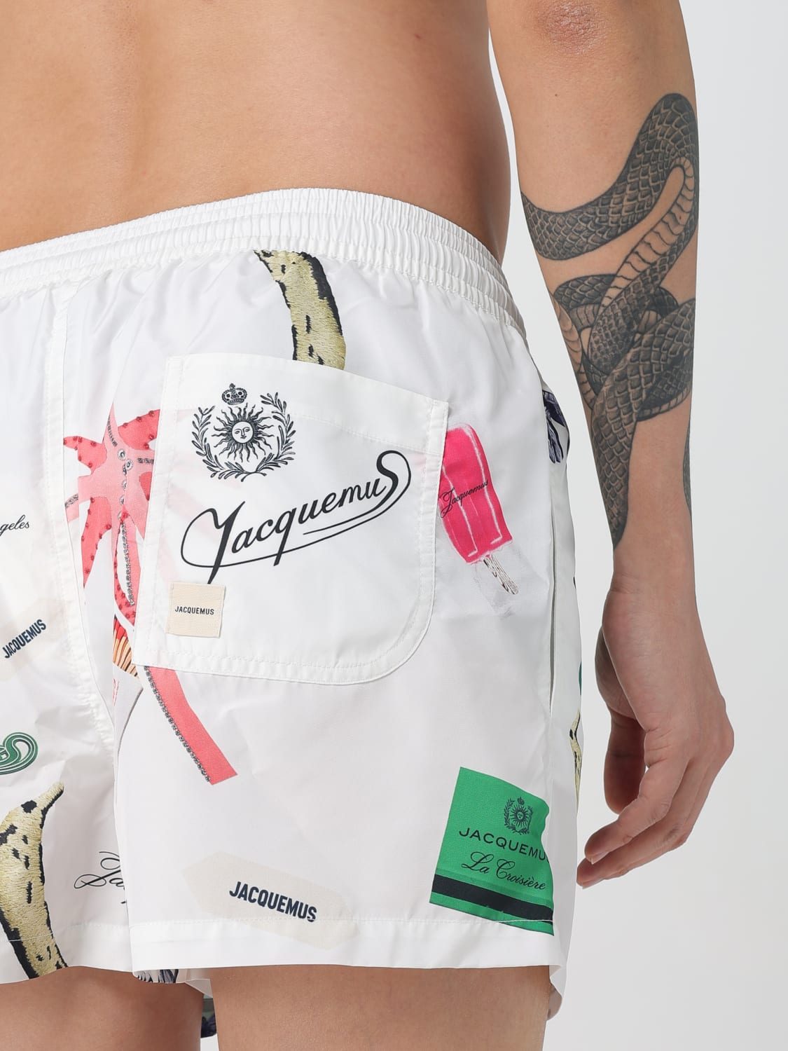 JACQUEMUS SWIMSUIT: Swimsuit men Jacquemus, Beige - Img 4