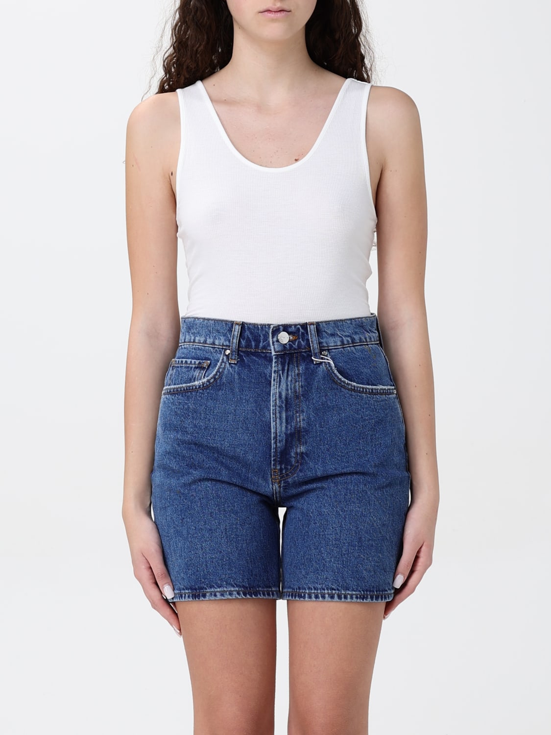 オールインワン・サロペット ANINE BING Women Bodysuit Tops A 08 10672 OFW1 Beige ANINE BING: Body woman - Beige | Anine Bing top A0810672