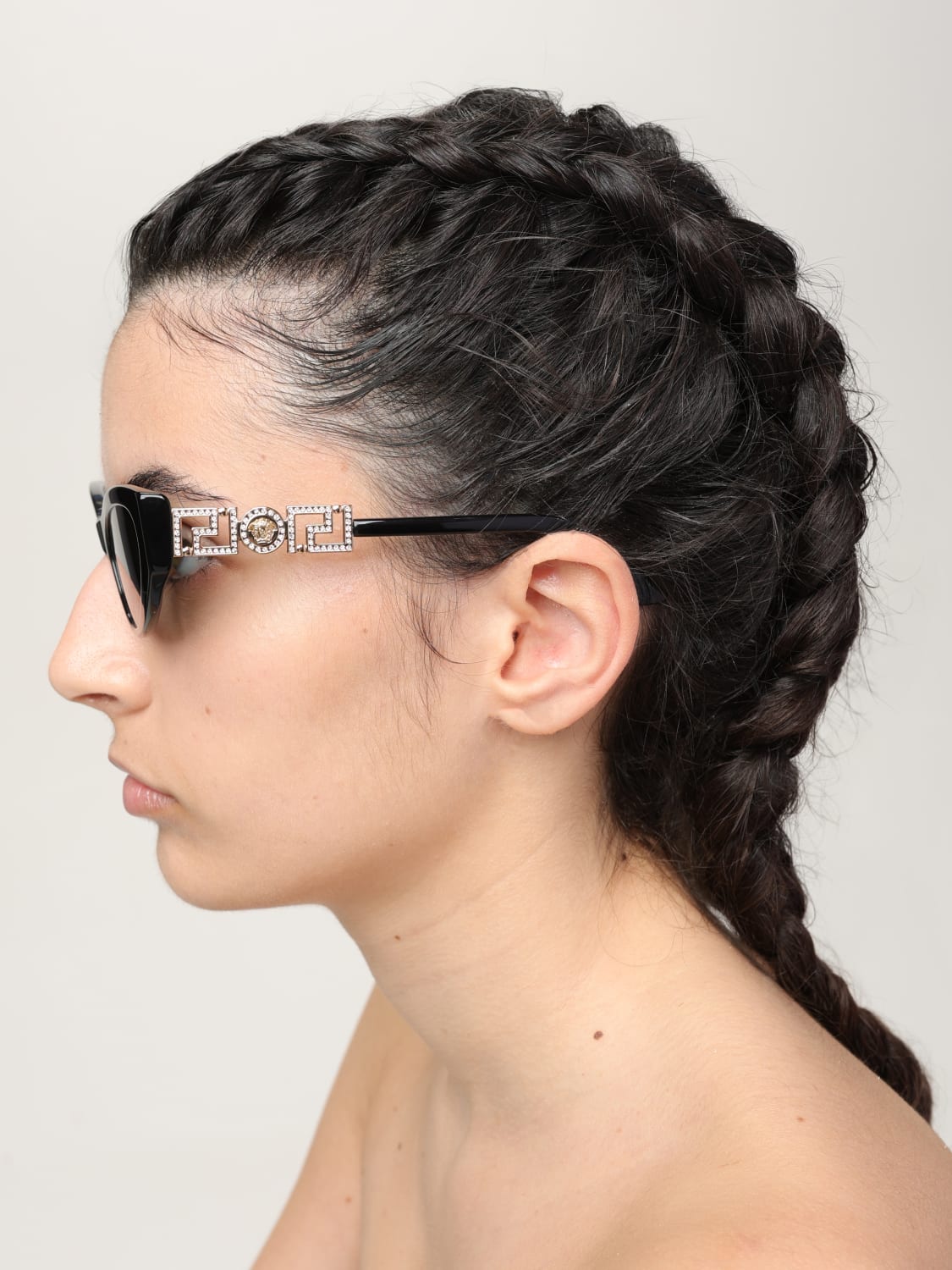 VERSACE SONNENBRILLE: Sonnenbrillen damen Versace, Schwarz - Img 2