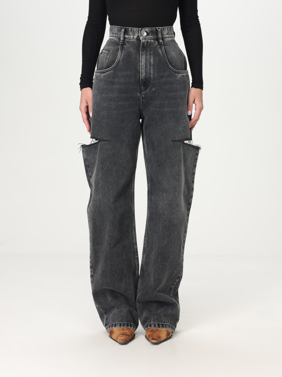 MAISON MARGIELA JEANS: Pantalon femme Maison Margiela, Noir - Img 1