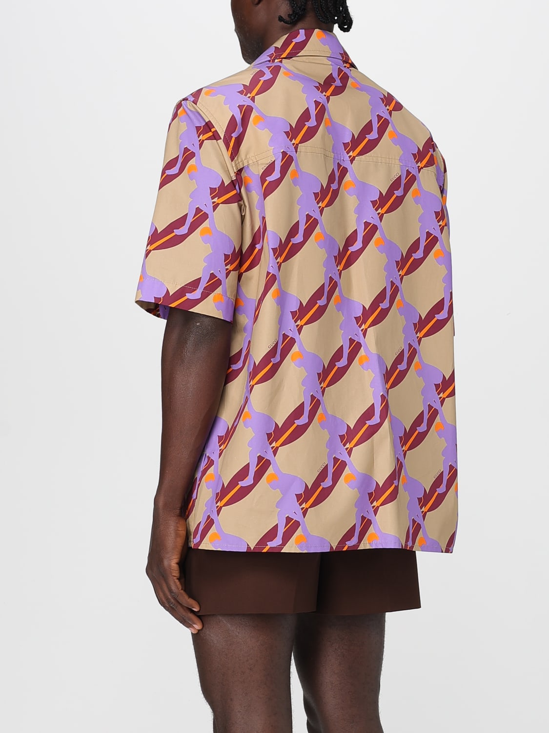 GUCCI SHIRT: Shirt men Gucci, Beige - Img 3