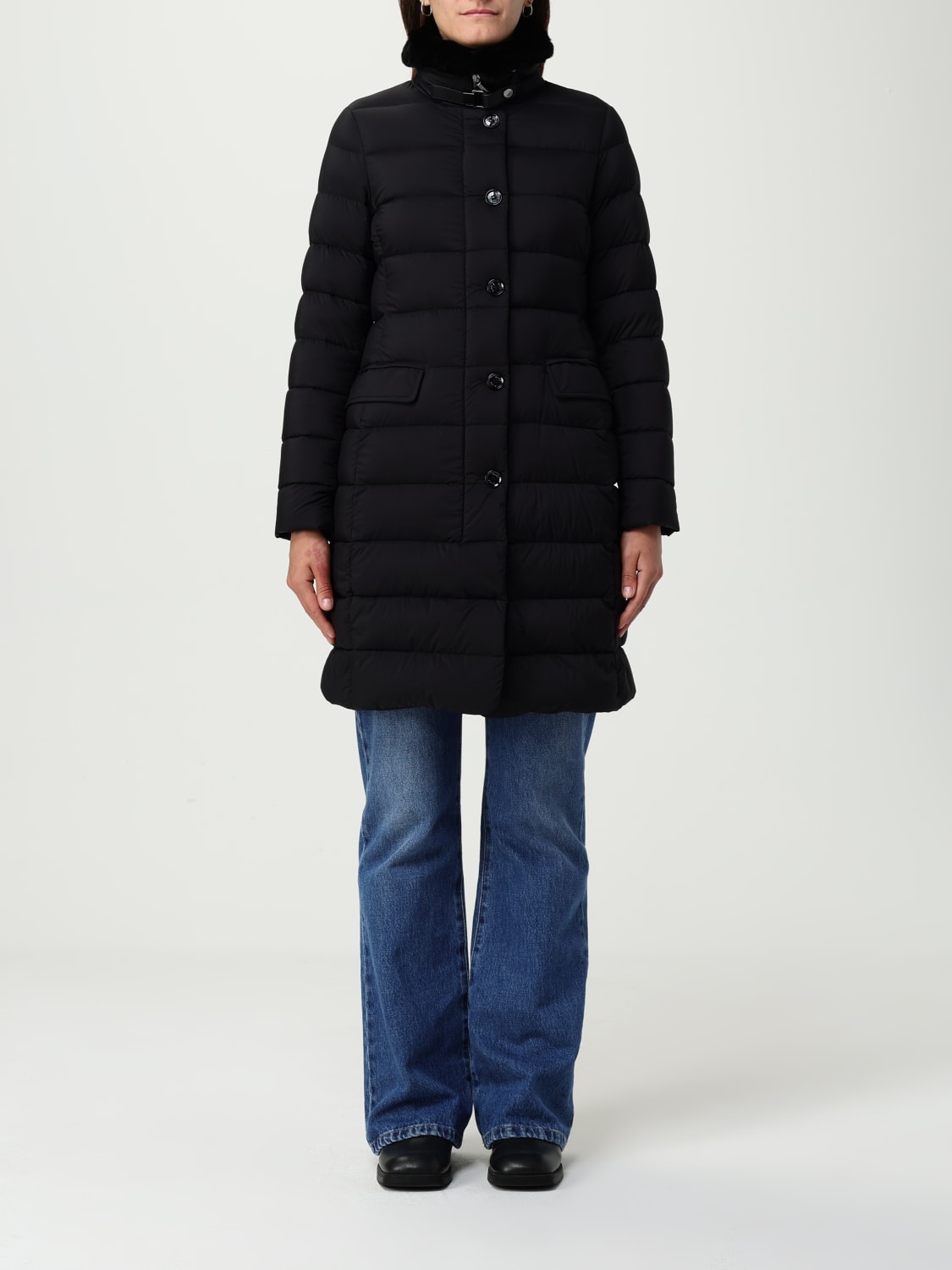 MOORER JACKET: Coat woman Moorer, Black - Img 1