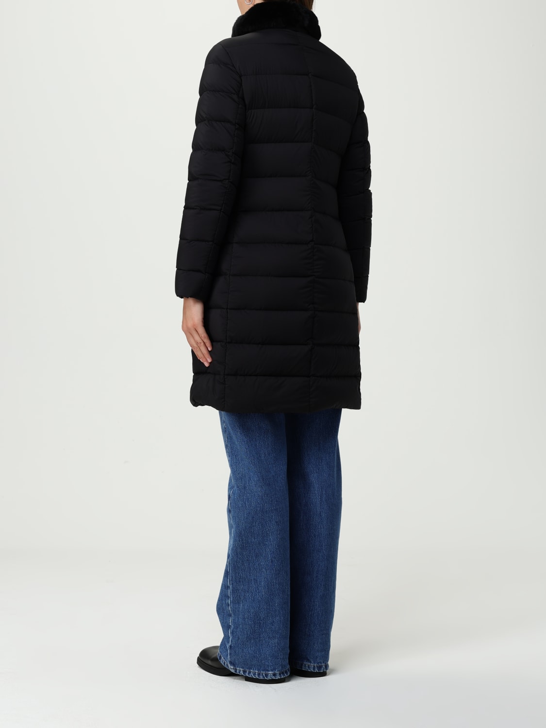 MOORER JACKET: Coat woman Moorer, Black - Img 2