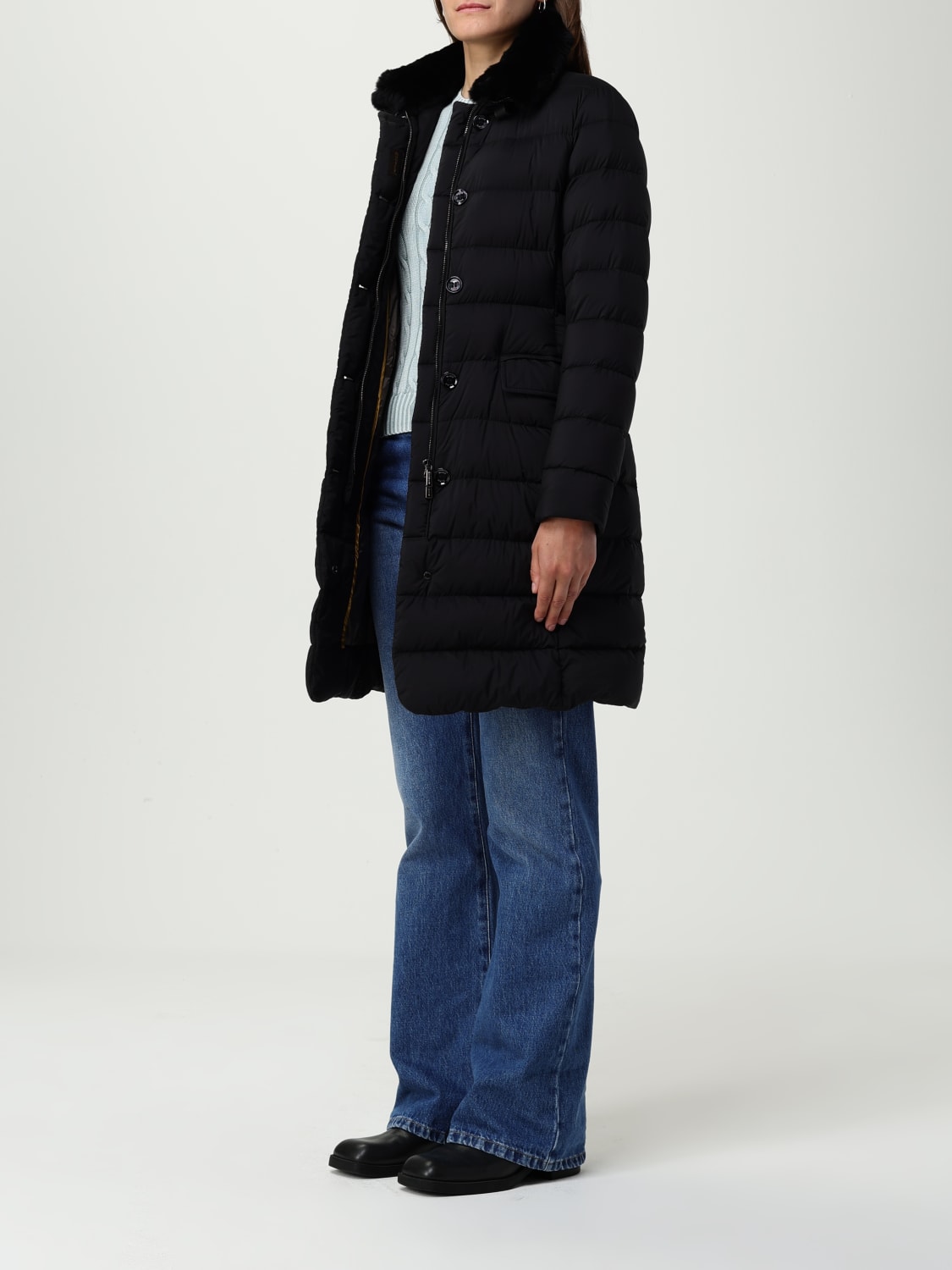 MOORER JACKET: Coat woman Moorer, Black - Img 3