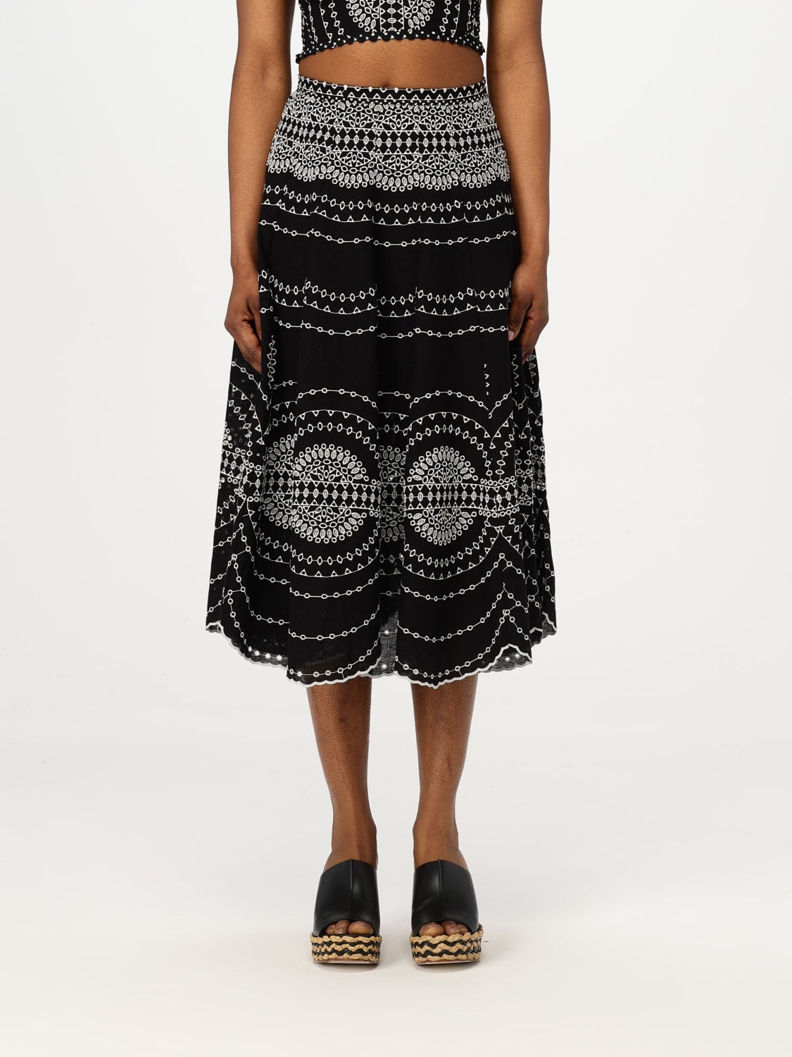 CHARO RUIZ JUPE: Jupe femme Charo Ruiz Ibiza, Noir - Img 1