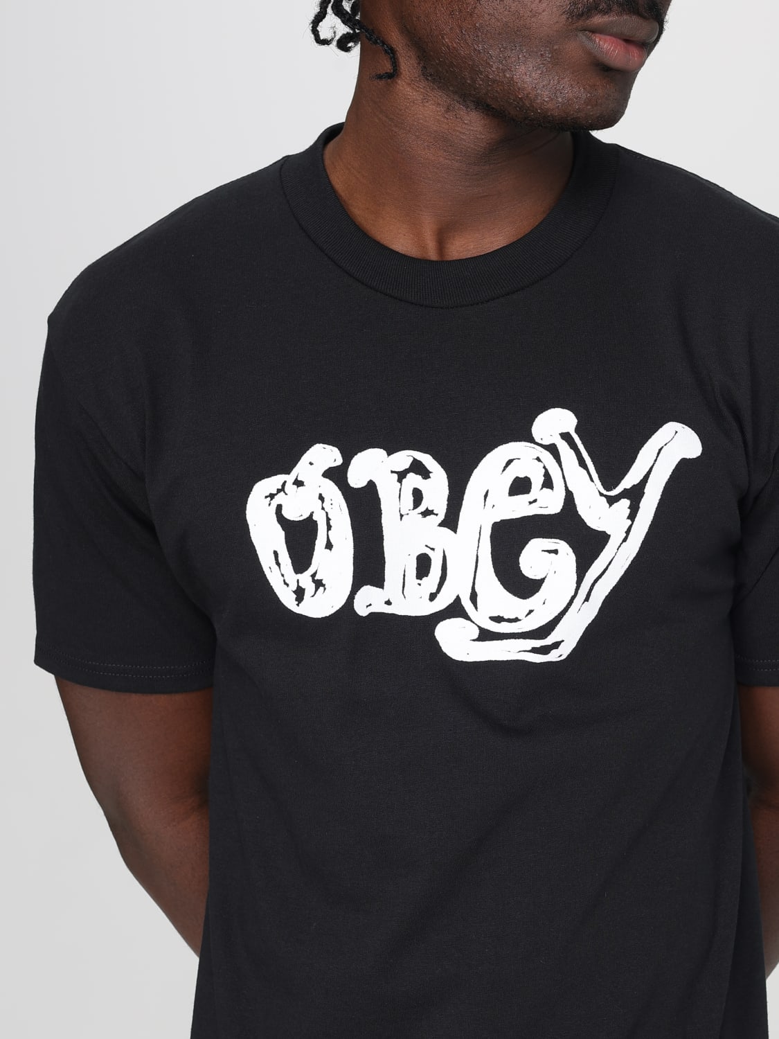 OBEY ФУТБОЛКА: Футболка Мужское Obey, Черный - Img 3