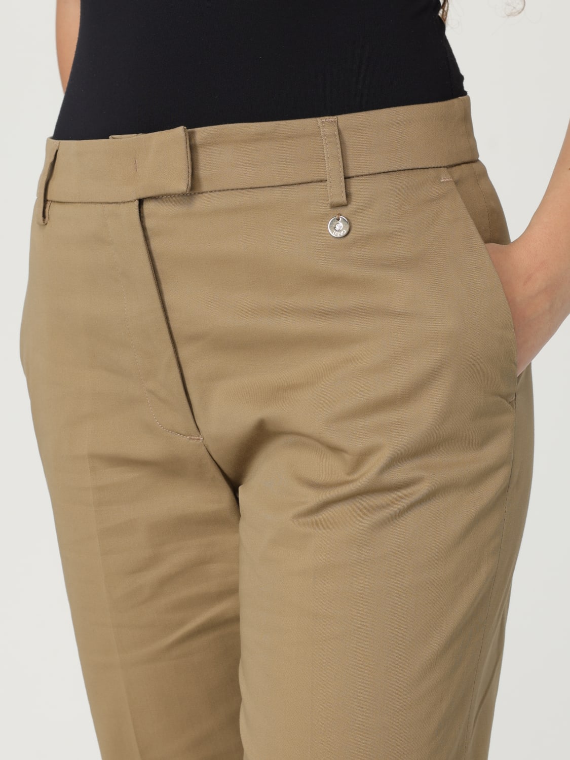 パンツ LIU JO Women Straight Pants CA5333T2508 X0662 Green LIU JO: Pants woman - Beige | Liu Jo pants CA5333T2508